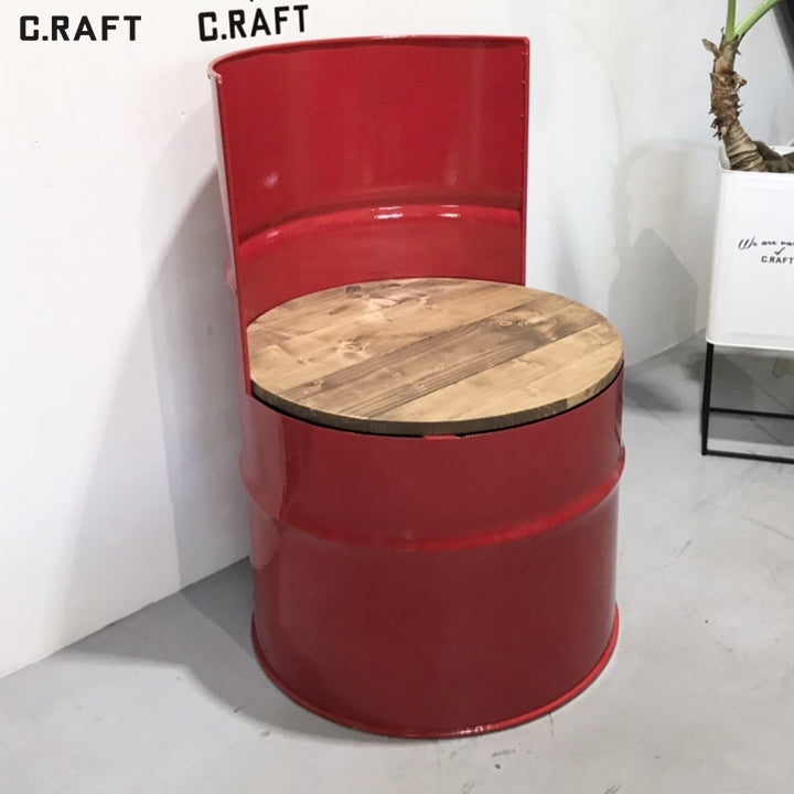 ドラム缶リメイクソファ ベンチ 1人掛け – CRAFT COLLECT