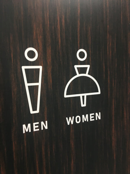 トイレマーク　カッティングシート　男女セット