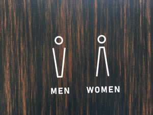 トイレマーク　カッティングシート　男女セット